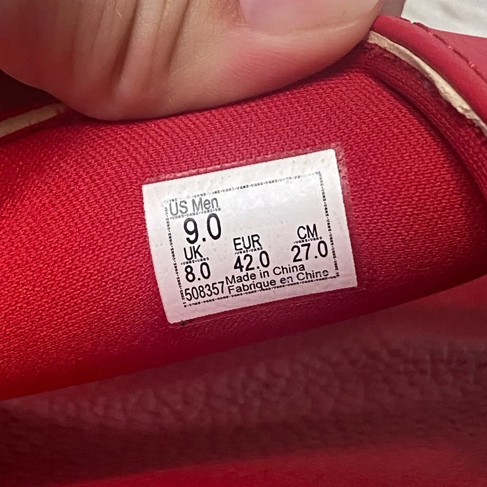 Red vans slides - Picture 4 of 4